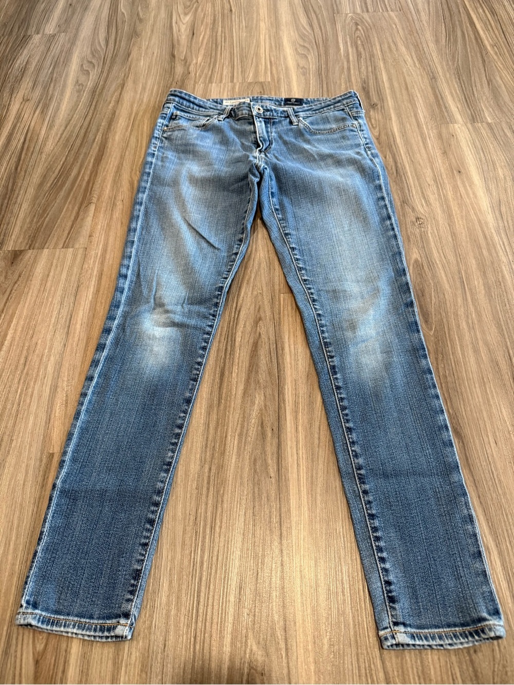 AG Adriano Goldschmied The Legging Ankle Jeans Blue Denim Size 28